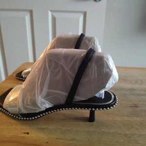 Gianni Bini Elena Lucite Studded Detail Low Slings